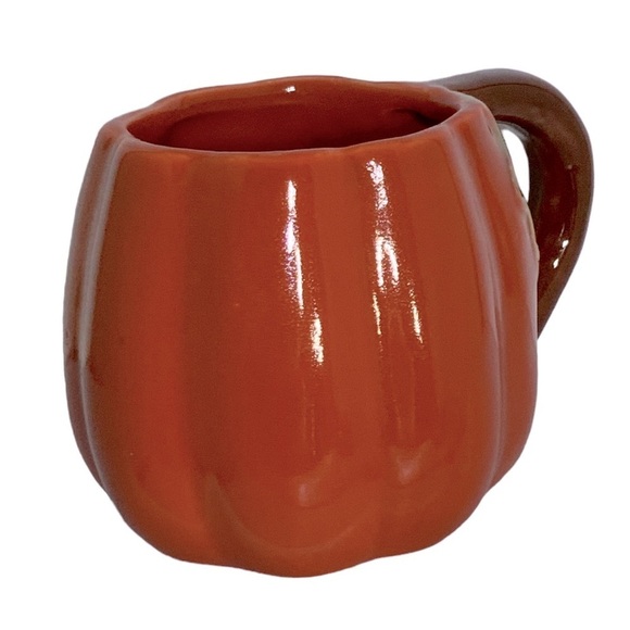 Harvest Pumpkin Mug Artisan Hand Painted Glazed Ceramic Functional Art - Picture 6 of 15